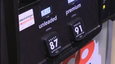 가솔린 가격(gas price)이 계속 떨어져, 오늘 리터당 91.9센트