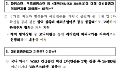 한국에서 캐나다 국적자들의 무사증 입국을 허용 (2022년 4월 1일부터 적용)