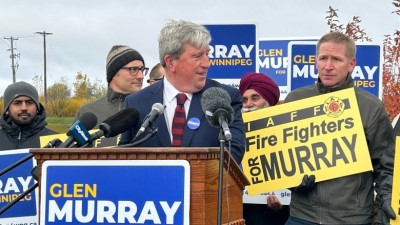 시장 후보(Mayoral candidate) 글렌 머레이(Glen Murray)는 위니펙의 재원을 늘리기 위해 주판매세(PST) 수익의 일부를 원해