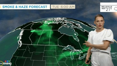 대기질 경보에 대한 최신 정보 및 연기가 온타리오주와 퀘벡주에 도달할 수 있는 시기