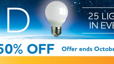 매니토바 수력공사는 10월 한 달 동안 LED 전등 할인 판매 프로그램 운영, 최대 50% 즉석 할인