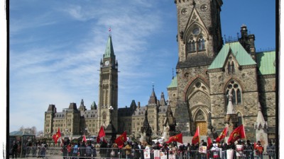 오타와(Ottawa) 캐나다 연방의회(the Parliament of Canada)와 평화탑(the Peace Tower)