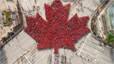 2017년 7월 1일 캐나다의 날(Canada Day)의 다운타운 아침 풍경