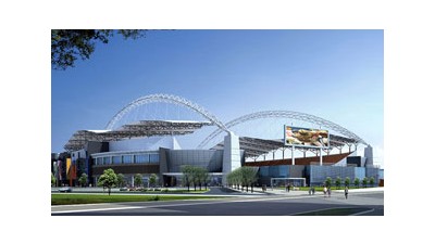위니펙 파란 폭격기 미식축구장(Winnipeg Blue Bombers football stadium) 건설 재개